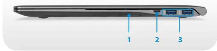 SAMSUNG 9 Series NP900X3D - Right View - 2