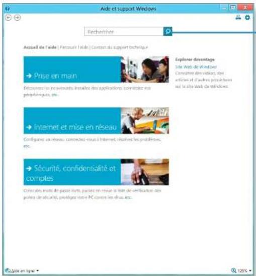Aide et support Windows Rechercher Actuel de l'aide | Parcours l'aide | Contant du suppert technique Prise en main Explorer davantage Site Web de Windows Computer des vidents, des articles et d'autres préchures sur le site web de Windows Déclosures les mouvements installés des applications connectes ses périphéniques, etc. Internet et mise en réseau Configured un réseau connectez nous à Internet, résistir les problèmes, etc. Sécurité, confidentialité et comptes Ovise des reuts de paise liants, passés en revue la liste de verification des points de sécurité, préloger toute PC contre les visuels. etc.