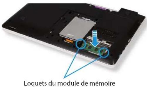 Loquets du module de mémoire