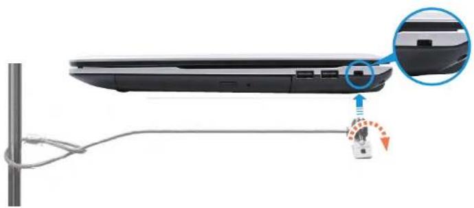 SAMSUNG ATIV NP275E5E - Using the Security Slot - 1