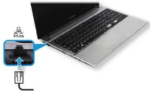 SAMSUNG ATIV NP275E5E - Connecting to the Wired LAN - 1
