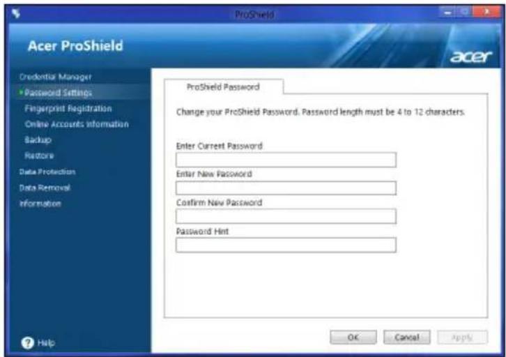 ACER TravelMate P249 - Gestor de credenciais - 1