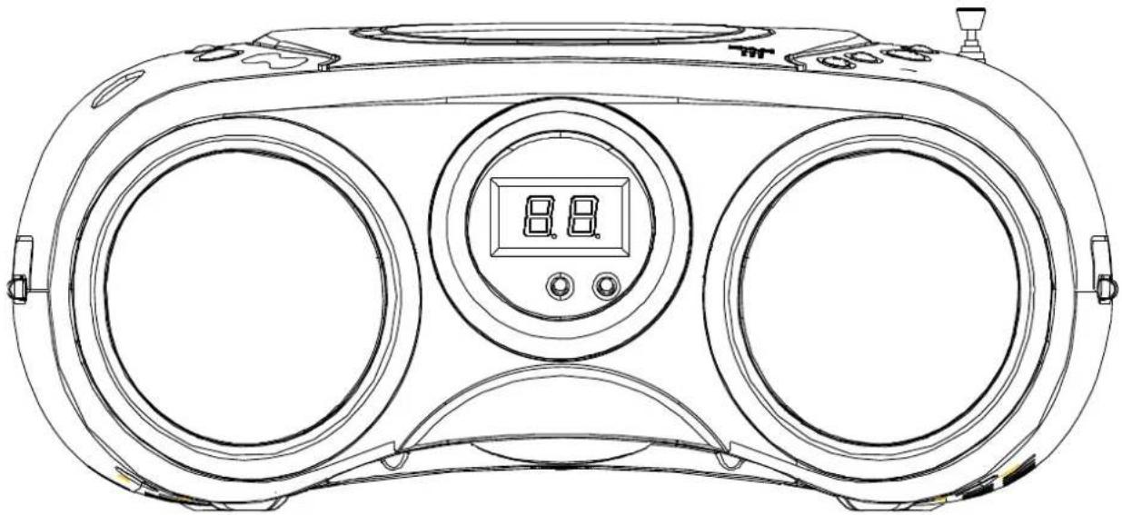 BIGBEN INTERACTIVE CD32GB - TRAGBARER CD-PLAYER MIT AM/FM-RADIO - 1