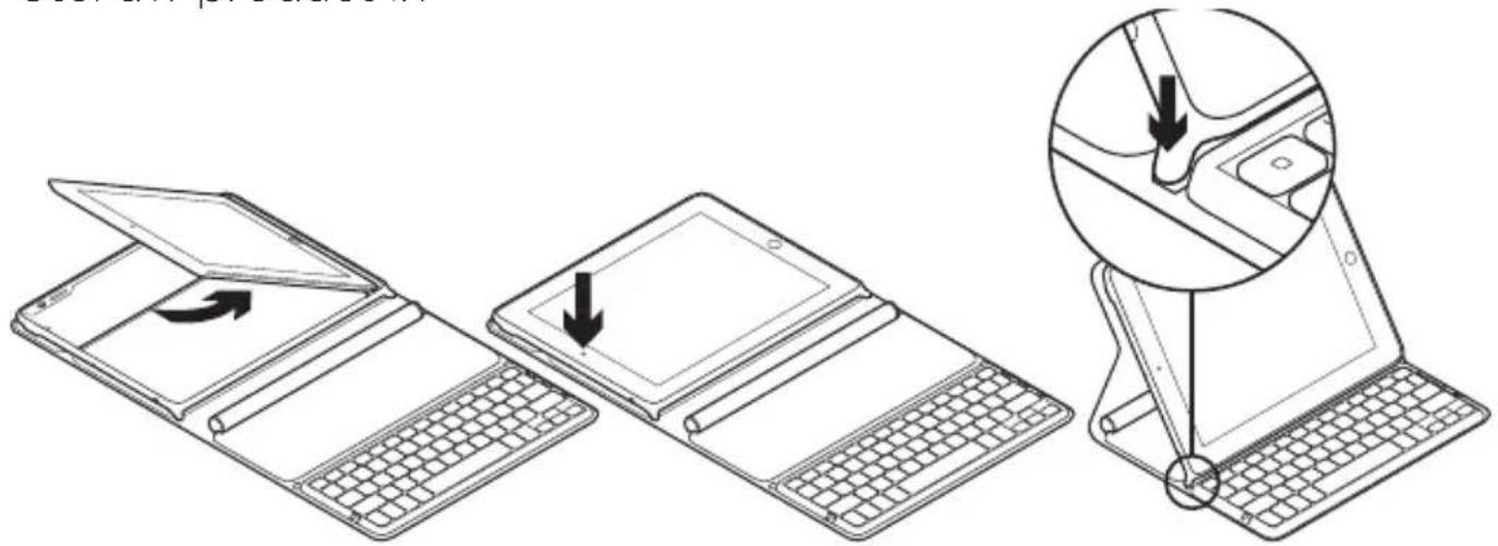 LOGITECH Solar Keyboard Folio - Stel uw product in - 1