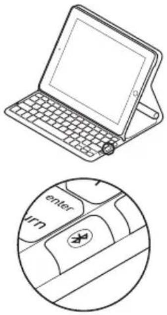 LOGITECH Solar Keyboard Folio - Verbinding maken met een andere iPad - 1