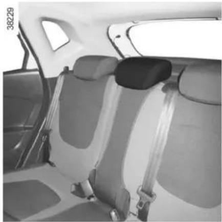 Interior view of a car showing rear seats and seatbelt (no visible text or symbols)