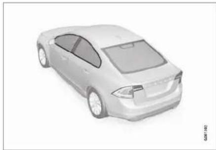 VOLVO S60 (2017) - Пластмассовые, резиновые и декоративные детали экстерьера - 1