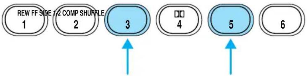 graph TD A["1 REW FF SIDE 1/2 COMP SHUFFLE"] --> B["2"] B --> C["3"] C --> D["4"] D --> E["5"] E --> F["6"]