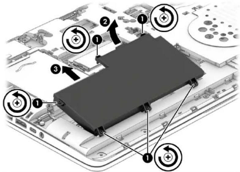 HP ProBook 650 G2 - Retrait de la batterie - 2