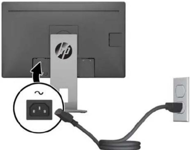HP EliteDisplay E242 - Branchement des câbles - 8