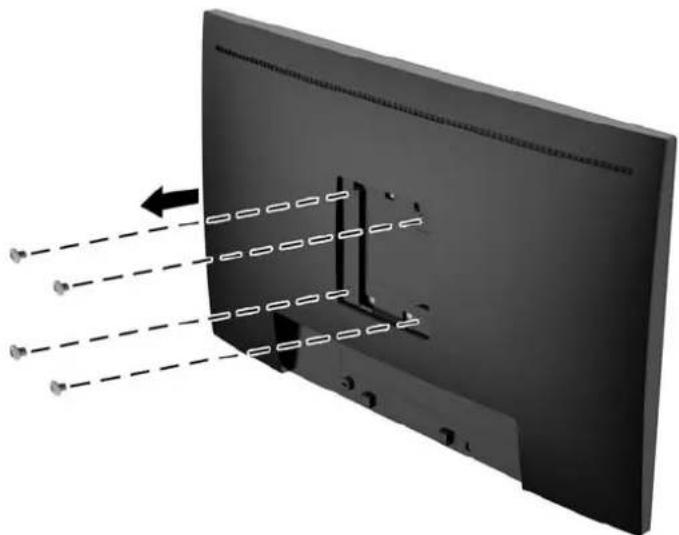 HP EliteDisplay E242 - Retrait du socle du moniteur - 5