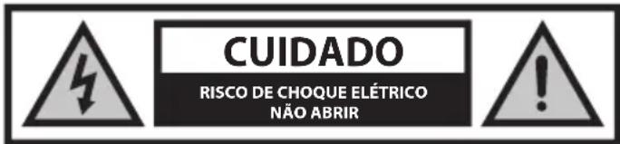 CUIDADO RISCO DE CHOQUE ELÉTRICO NÃO ABRIR