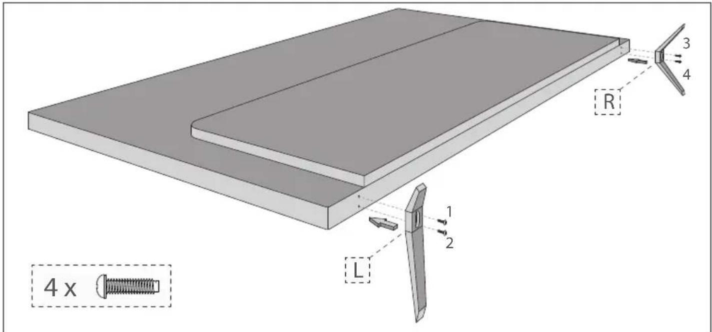 SHARP LC-32CFE6242E - Gravação de um botão - 1