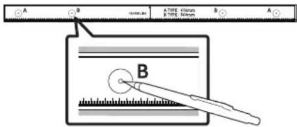 A B TYPE: 0.1mm TYPE: 0.2mm A TYPE: 0.1mm B TYPE: 0.2mm A B