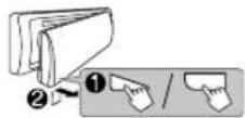 JVC KD-R782BT - Detaching - 1