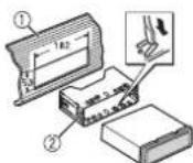 PIONEER DEH-1900UBB - Installation pour montage DIN - 1