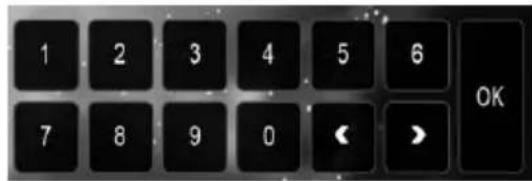 1 2 3 4 5 6 7 8 9 0 < > OK