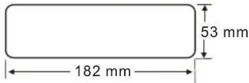 53 mm 182 mm