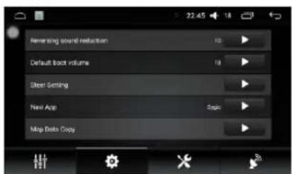 Remembering sound reduction Default book volume Sheet Setting New App Map Data Copy