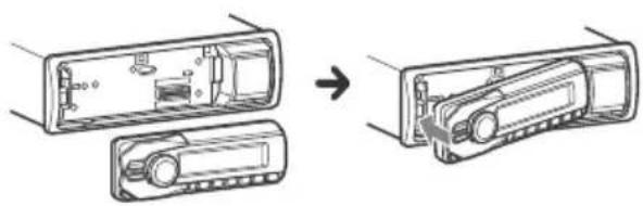 Diagram showing a device interior with two views of a device, one being rotated and the other inside (no text or symbols present)