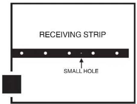 RECEIVING STRIP SMALL HOLE