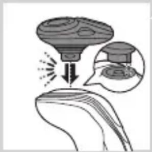 PHILIPS Series 5000 S5630 - Het verwijderen en bevestigen van de opklikbare hulpstukken - 2