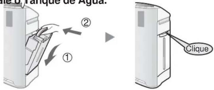Coloque 3. Tanque de Água. ① ② Clique