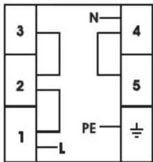 3 2 1 L N 4 5 PE ±