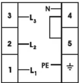 3 —L₃ N 4 2 —L₂ 5 1 —L₁ PE ±