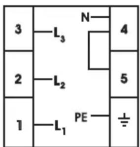 3 —L₃ N 4 2 —L₂ 5 1 —L₁ PE ±