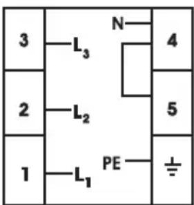 3 —L₃ N 4 2 —L₂ 5 1 —L₁ PE ±