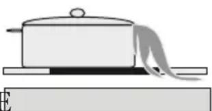 Simple line drawing of a cooking pot on a surface with a rolled parchment (no text or symbols)