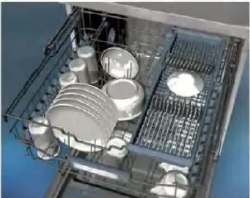 SHARP QW-GD52I472X - Höhenverstellung des gefüllten oberen Korbs - 5