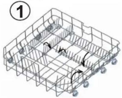 SHARP QW-GD53I443X - Hoogteverstelling bovenste mand wanneer deze vol is - 2