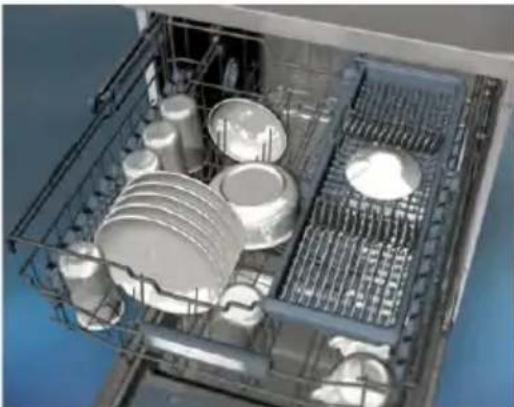 SHARP QW-GD53I443X - Höhenverstellung des gefüllten oberen Korbs - 5