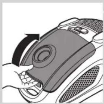 PHILIPS EasyLife FC8148 - Cómo vaciar el contenido del depósito del polvo - 2