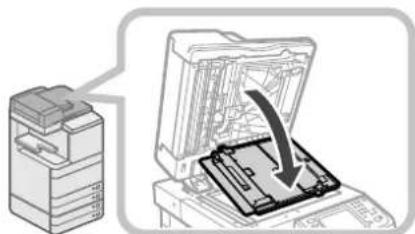 CANON ImageRUNNER ADVANCE C5240i - Tire de la palanca situada sobre el alimentador, y abra la tapa de lectura de documentos. - 1