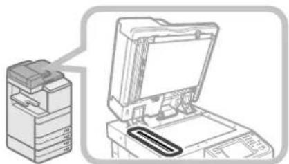 CANON ImageRUNNER ADVANCE C5235i - Nettoyer la zone de lecture de l'original (vitre fine). - 1
