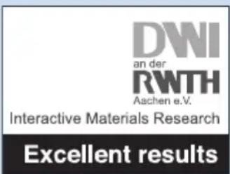DWI na RWTH Aachen e.V. Pesquisa de Materiais Interativos Excelentes resultados