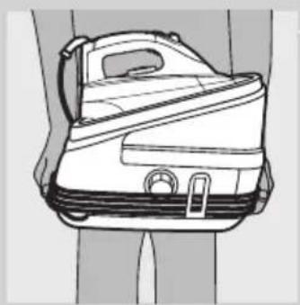 Line drawing of a suit jacket with handle and side panel (no text or symbols).