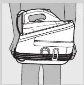 Line drawing of a suit jacket with handle and side buttons (no text or symbols)