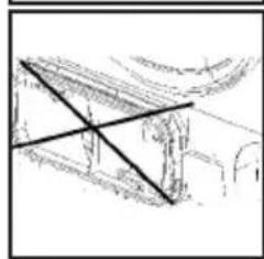 Sketch of a geometric structure with intersecting lines and shaded regions (no text or symbols)