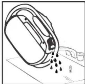 Line drawing of a container pouring liquid into a container with a handle (no text or symbols)