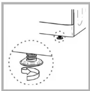 INDESIT ISL 60 V (EX) - Nivellierung Ihres Trockners - 2
