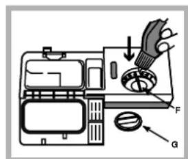 INDESIT DIF 36 A - Charger le produit de rinçage - 1