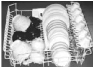 Basket filled with various kitchen utensils and dishes (no visible text or labels)