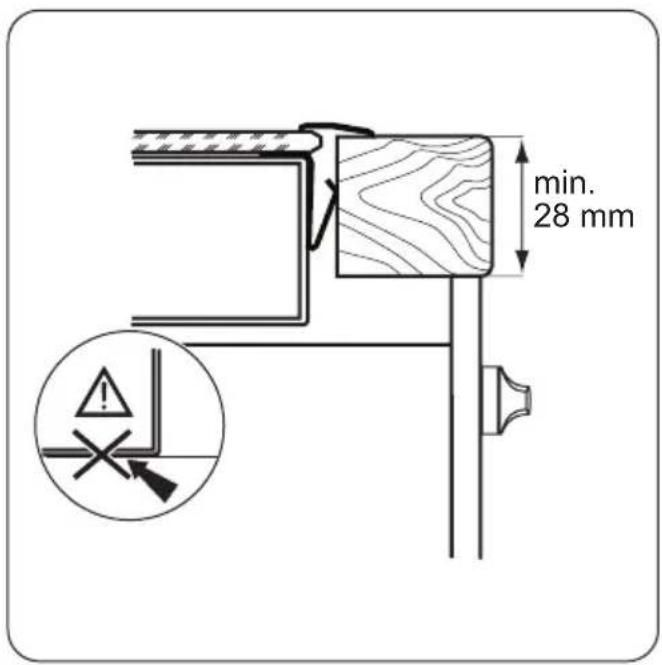 min. 28 mm