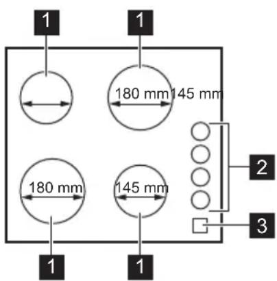 1 1 180 mm 145 mm 180 mm 145 mm 1 1 2 3