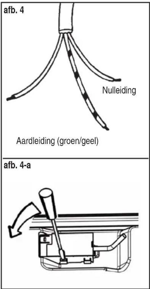 afb. 4 Nulleiding Aardleiding (groen/geel) afb. 4-a
