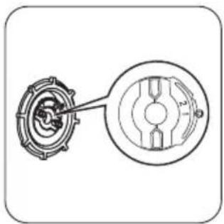 Technical diagram of a mechanical gear assembly with cross-sectional view.